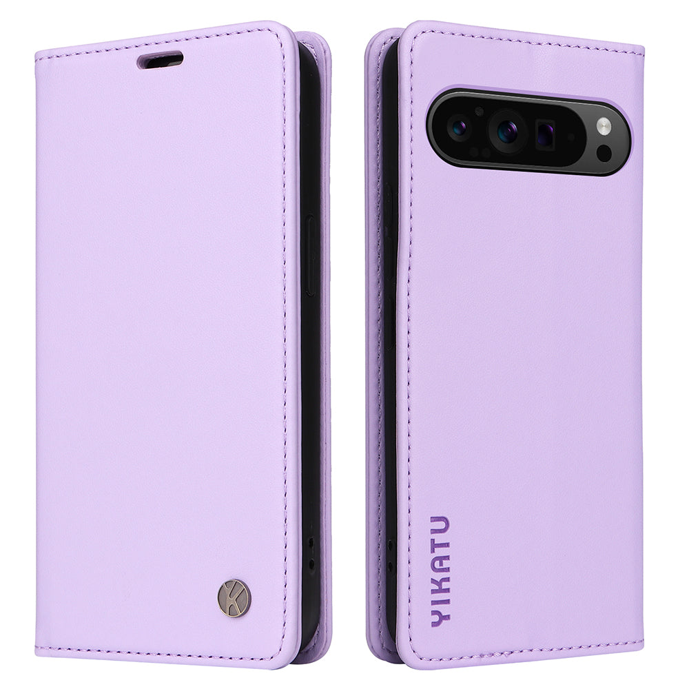 YIKATU YK-001 For Google Pixel 9 Pro Phone Case Magnetic Closure PU Leather Flip Cover YIKATU YK-001 For Google Pixel 9 Pro Phone Case Magnetic Closure PU Leather Flip Cover